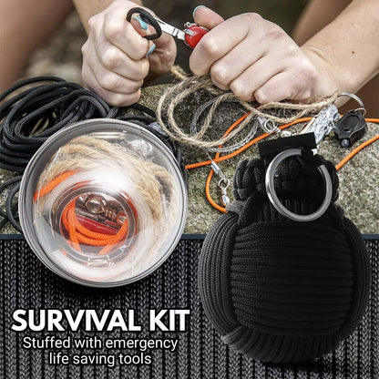 Kit Survival Ball portatif 48 en 1 Trousse médicale d’urgence multifonctionnelle, de premiers secours